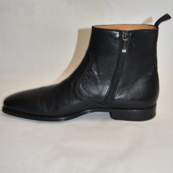 MAGNANNI Men's Jalen Square Toe Zip Boots Black Size 11.5 M 24202 - Picture 4 of 10